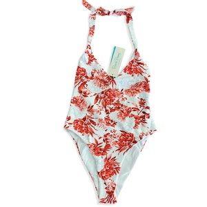 Beach Bunny Samantha one piece bathing suit floral